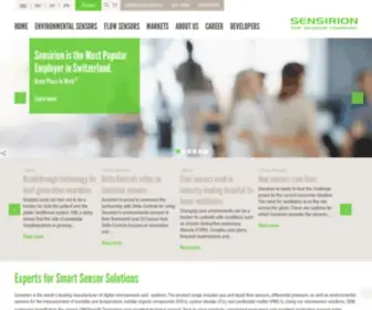 Sensirion.com(Sensirion) Screenshot