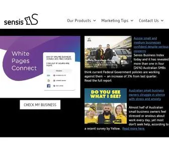 Sensis.com.au(Sensis helps Australian businesses with all their marketing needs inc) Screenshot