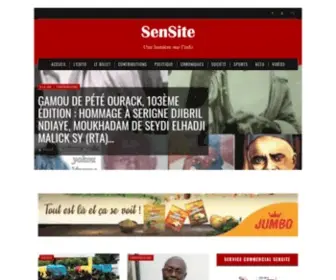 Sensite.sn(Une lumière sur l'info) Screenshot