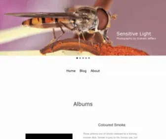 Sensitivelight.com(Photography by Graham Jeffery) Screenshot