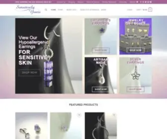 Sensitively-Yours.com(Hypoallergenic earrings for sensitive ears) Screenshot