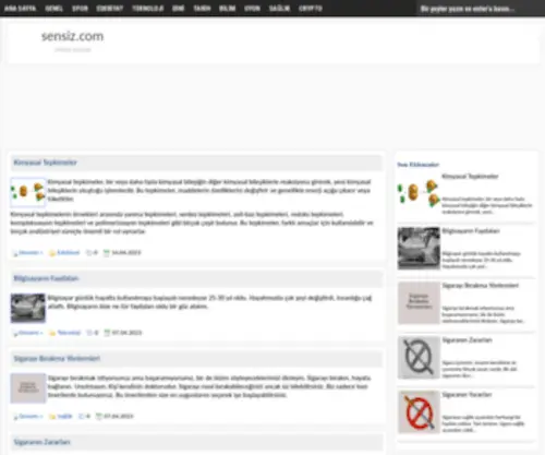 Sensiz.com(Sensiz) Screenshot