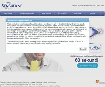 Sensodyne.rs(Sensodyne je najpopularnija pasta za osetljive zube) Screenshot