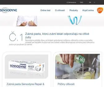 Sensodyne.sk(Domovská stránka) Screenshot