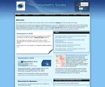 Sensometric.org(The Sensometric Society) Screenshot