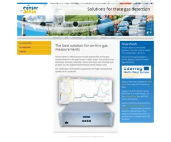 Sensor-Sense.nl(Trace gas detection) Screenshot