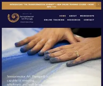 Sensorimotorarttherapy.com(Institute for Sensorimotor Art Therapy & School for Initiatic Art Therapy by Cornelia Elbrecht) Screenshot