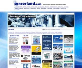 Sensorland.com(Sensorland is an online information centre for sensors) Screenshot