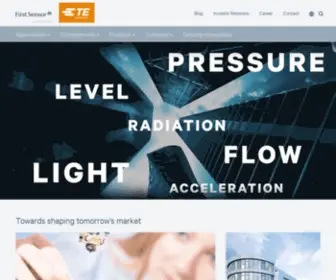 Sensortechnics.com(Pressure Sensors) Screenshot