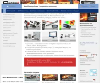 Sensortherm.de(Infrarot-Mess-und Regeltechnik für industrielle Anwendungen) Screenshot