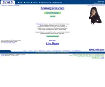 Sensorytest.com(SIMS Sensory Quality Panel Evaluation Software) Screenshot