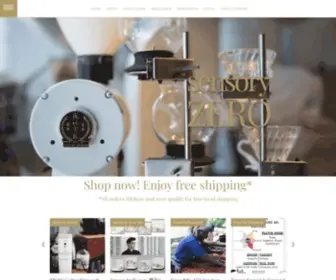 Sensoryzero.com(Sensory ZERO specialty coffee roasters) Screenshot