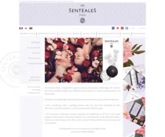 Senteales.com(Aromatherapy skincare) Screenshot