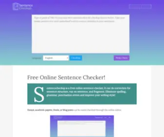 Sentencecheckup.com(Sentence Checker) Screenshot