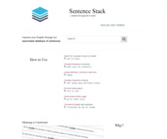 Sentencestack.com(Sentence Stack) Screenshot