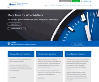 Sentia.ca(IT Solutions Provider) Screenshot