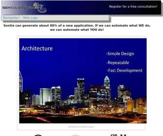 Sentiasystems.com(This site) Screenshot