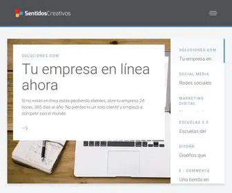 Sentidoscreativos.com(Somos una agencia de marketing digital y hacemos lo que nos gusta) Screenshot