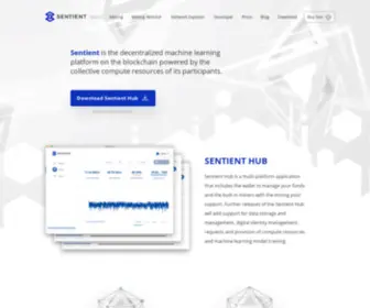 Sentient.org(Admin Dashboard) Screenshot