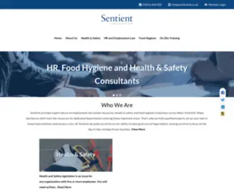 Sentientuk.co.uk(Health & Safety) Screenshot