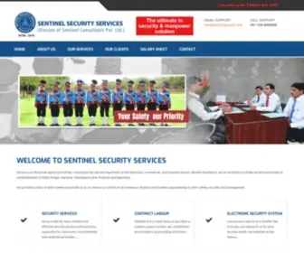 Sentinelguards.com(Senetinel Security Services Fardabad) Screenshot