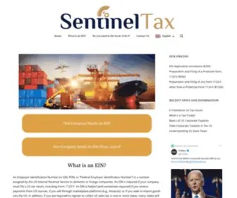 Sentineltax.com(US Tax Services for Foreign Businesses and Investors) Screenshot