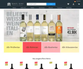 Sentivini.de(Wein online kaufen) Screenshot