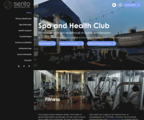 Sento.nl(Sento Spa & Health Club in Amsterdam) Screenshot