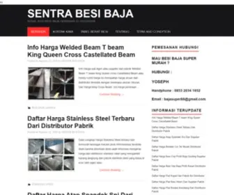 Sentrabesibaja.com(SENTRA BESI BAJA) Screenshot