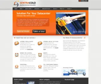 Sentracolo.com(SentraColo Datacenter) Screenshot