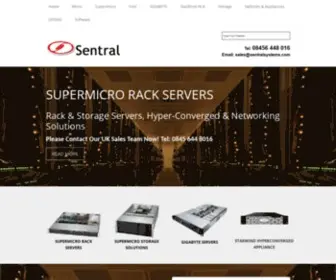 Sentralsystems.com(Dell Rackmount Custom & Storage Servers Intel & AMD) Screenshot