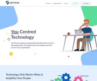 Sentrian.com.au(IT support services for growing businesses) Screenshot