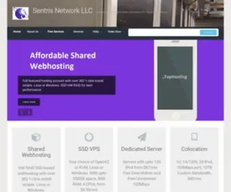 Sentris.com(Sentris Network LLC Affordable Internet Services for All) Screenshot