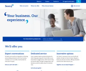 Sentry-Insurance.com(Commercial and small business insurance) Screenshot