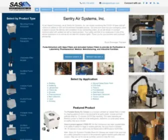 Sentryair.com(Air Filtration Systems) Screenshot