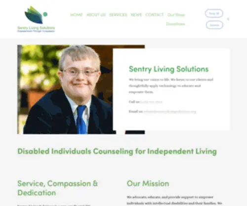 Sentrylivingsolutions.org(Disabled Individuals Counseling for Independent Living) Screenshot