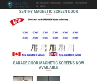 Sentryscreens.com(The SENTRY Magnetic Screen Door) Screenshot