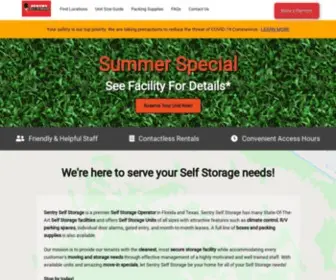 Sentryselfstorage.net(Premier Self Storage Solutions Provider) Screenshot