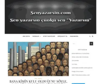 Senyazarsin.com(SenYazarsin) Screenshot