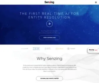 Senzing.com(The First Real Time) Screenshot