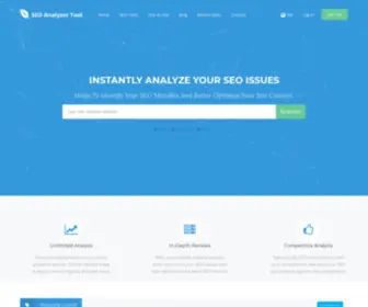 Seo-Analyzertool.com(SEO Analyzer Tool) Screenshot