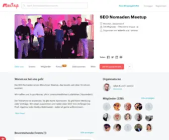 Seo-Nomaden.de(SEO Nomaden Meetup (München) Screenshot