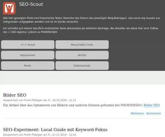 Seo-Scout.org(Startseite) Screenshot