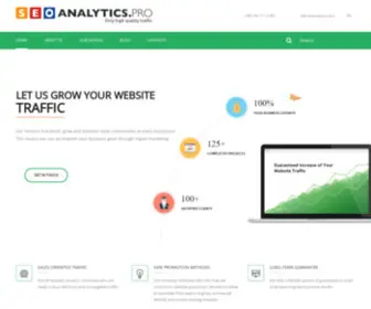 Seoanalytics.pro(Affordable Full Cycle SEO Agency for Small and Medium Size Business) Screenshot