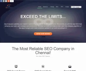 Seoanalyzers.com(Seo company Chennai) Screenshot