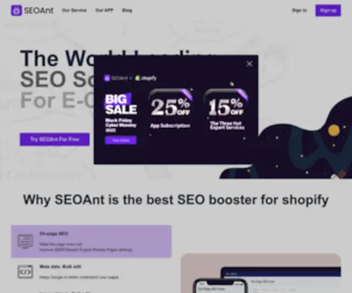 Seoant.com(Seo Ant) Screenshot