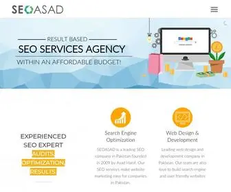 Seoasad.com(Certified SEO Expert in Pakistan) Screenshot
