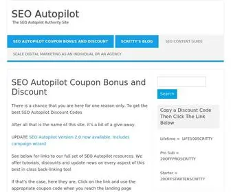 Seoautopilotcoupon.com(SEO Autopilot) Screenshot