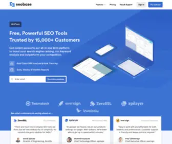 Seobase.com(Powerful SEO Tools to Boost Your Search Engine Ranking) Screenshot