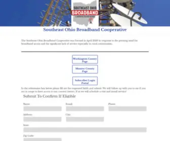 Seobc.us(Southeast Ohio Broadband Cooperative) Screenshot